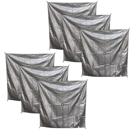 BUFFALO OUTDOORS Solid Side Pieces for Screened Pop Up Shade Tent - 6 Sections PUT11S